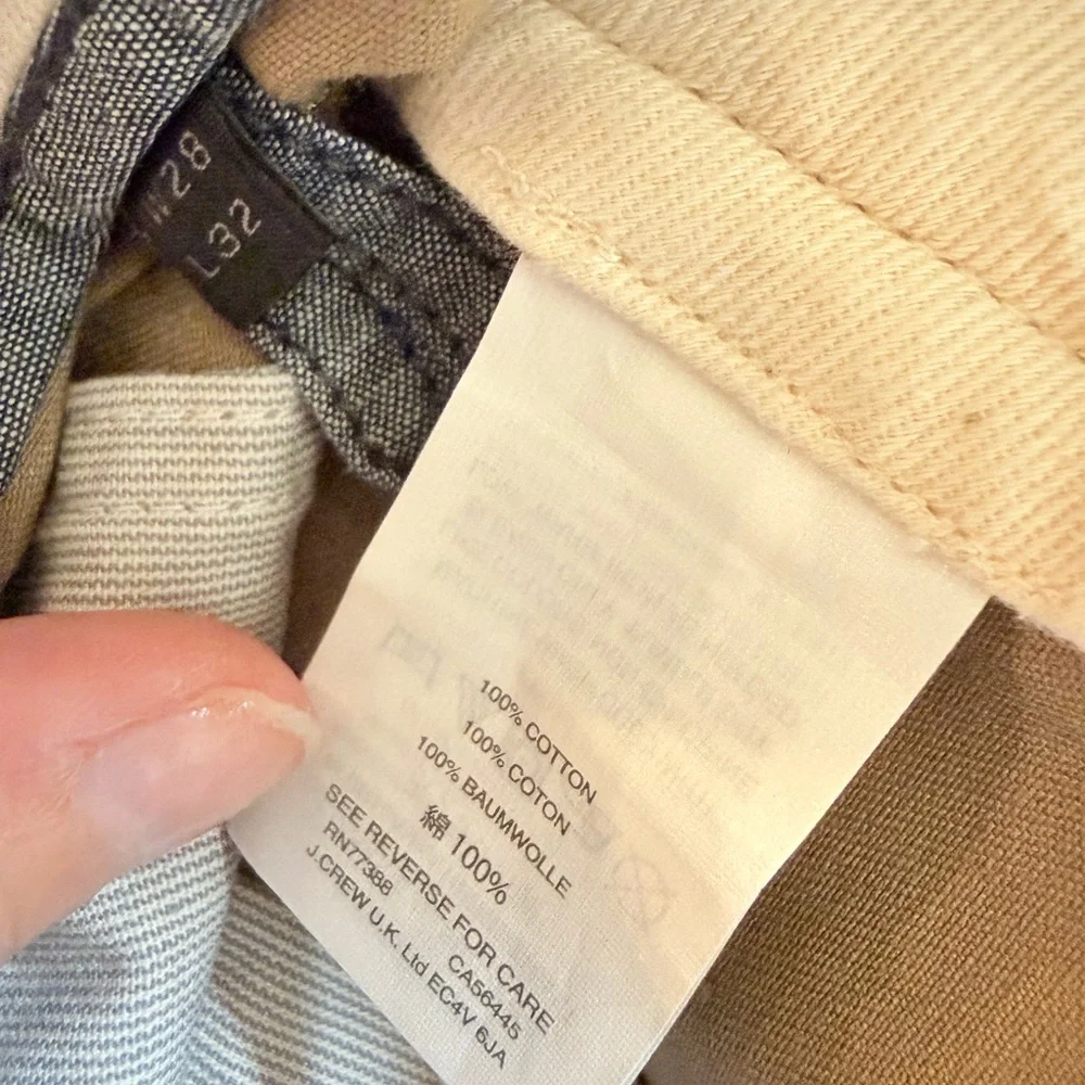 J. Crew Men's Tan Chinos -Broken In